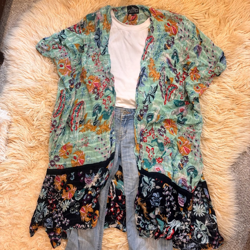 Angie Multicolor Floral Wrap